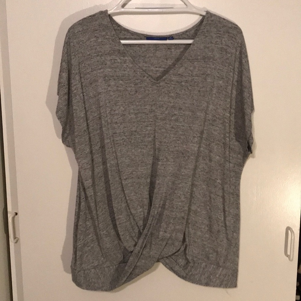 Apt 9 grey tee with twisted bottom